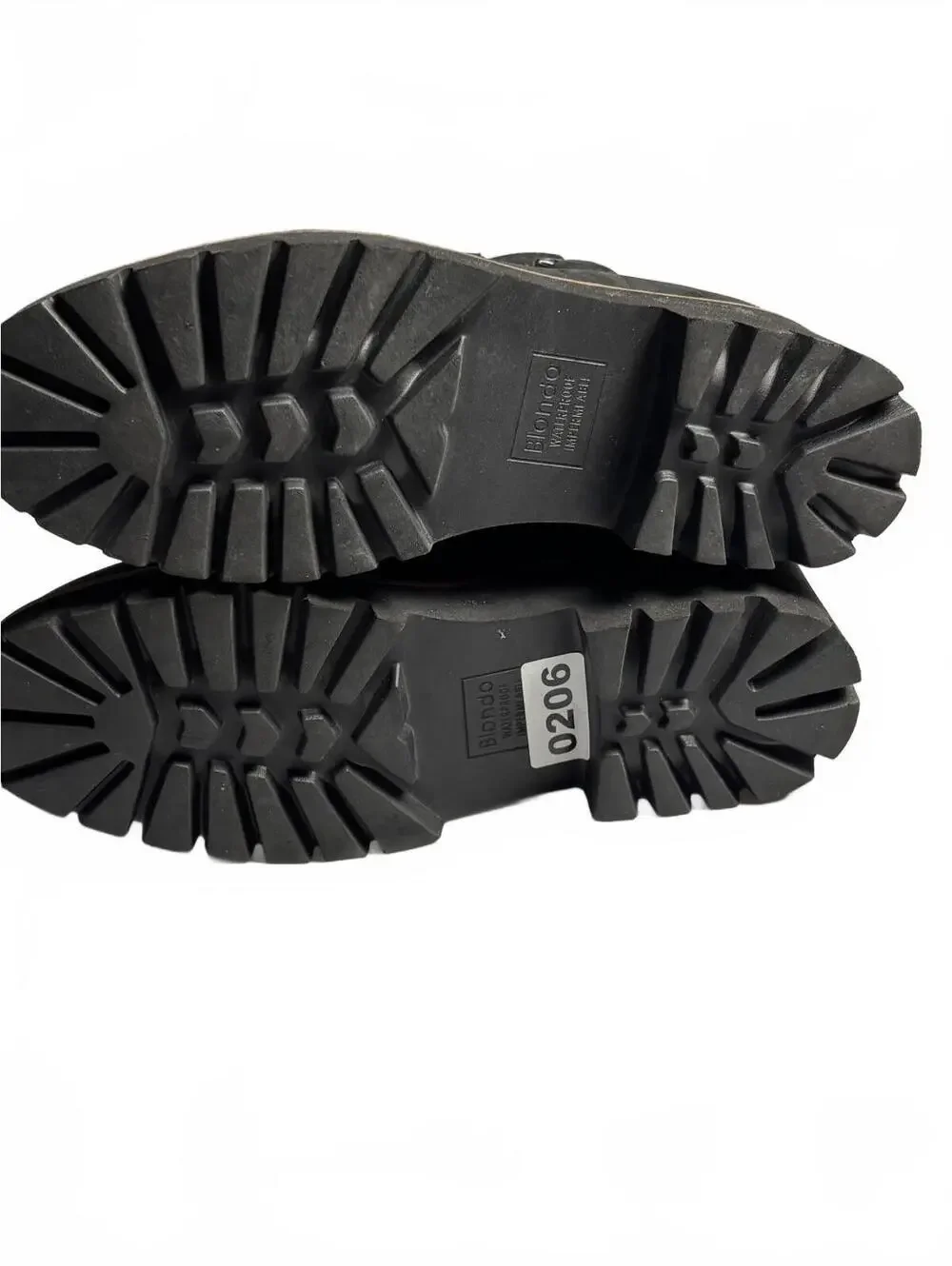 Blondo Waterproof Black Ankle Boots with Buckle Detail, Size